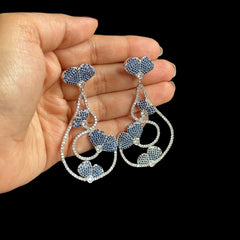 Elegant Blue Earrings