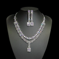 Purple Amethyst Necklace Set