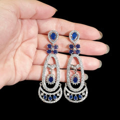 Blue Sapphires Earrings