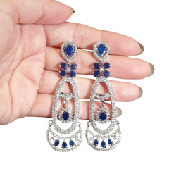 Blue Sapphires Earrings