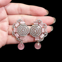 Pink Quartz Earrings