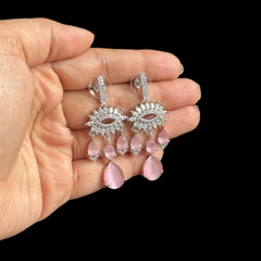 Pink Quartz Earrings