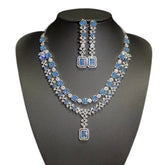 Blue Topaz Necklace Set