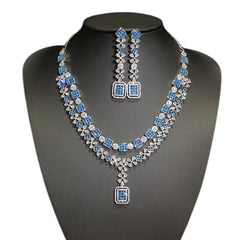 Blue Topaz Necklace Set