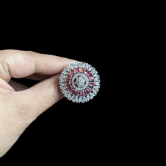 Garnet Red Size Adjustable Ring