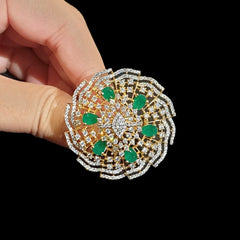 Emerald Green Size Adjustable Ring