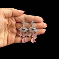 Pink Quartz Earrings