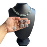 Mint Quartz Necklace Set