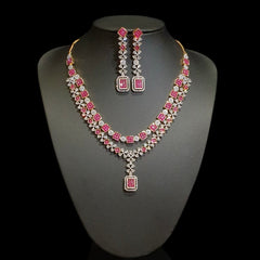 Ruby Red Necklace Set