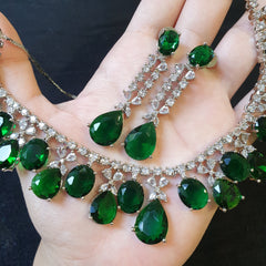 Emerald Green Necklace Set
