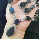 Purple Amethyst Necklace Set