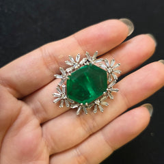 Emerald Green Size Adjustable Ring