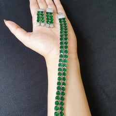 Emerald Green Necklace Set