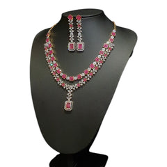 Ruby Red Necklace Set