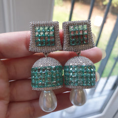 Stunning Sea Green Earrings