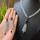Blue Sapphire Necklace Set