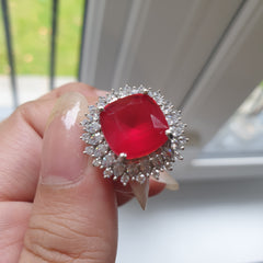 Red Ruby Size Adjustable Ring
