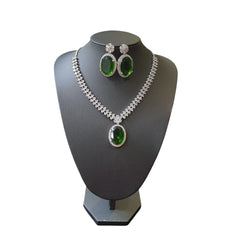 Peridot Green Necklace Set