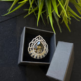 Smokey Quartz Size Adjustable Ring