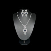 Blue Sapphire Necklace Set