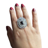 Blue Sapphire Size Adjustable Ring