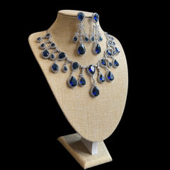 Blue Sapphire Necklace Set