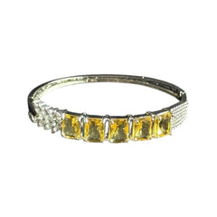 Yellow Citrine Openable Bangle
