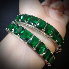 Emerald Green Bangles (Size: 2.4)