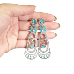 Aqua Blue Earrings