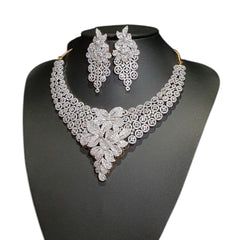Stunning Cubic Zirconia Necklace Set