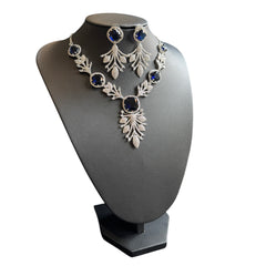 Blue Sapphire Necklace Set