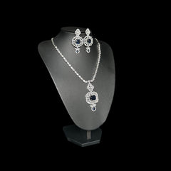 Blue Sapphire Necklace Set