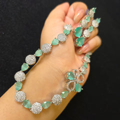 Mint Quartz Necklace Set