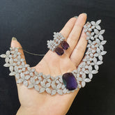 Purple Amethyst Necklace Set