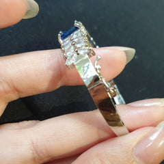 Blue Sapphire Openable Bangle