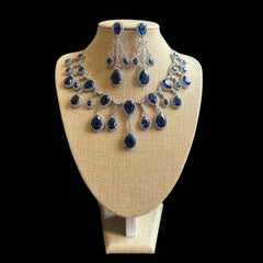 Blue Sapphire Necklace Set