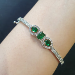 Emerald Green Openable Bangle