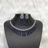 Blue Sapphire Necklace Set