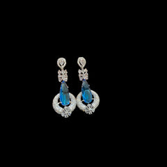 Blue Aquamarine Earrings