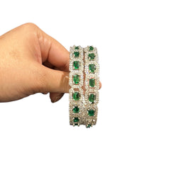 Emerald Green Bangles (Size: 2.4)