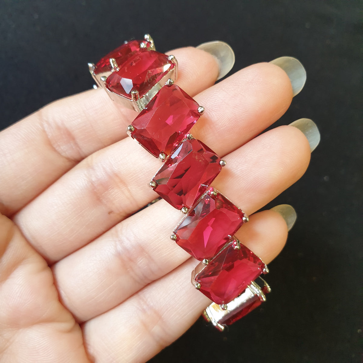 Garnet Red Bracelet