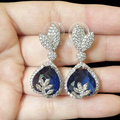Blue Sapphire Earrings