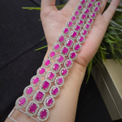 Feva - Stunning Ruby Red Bracelet