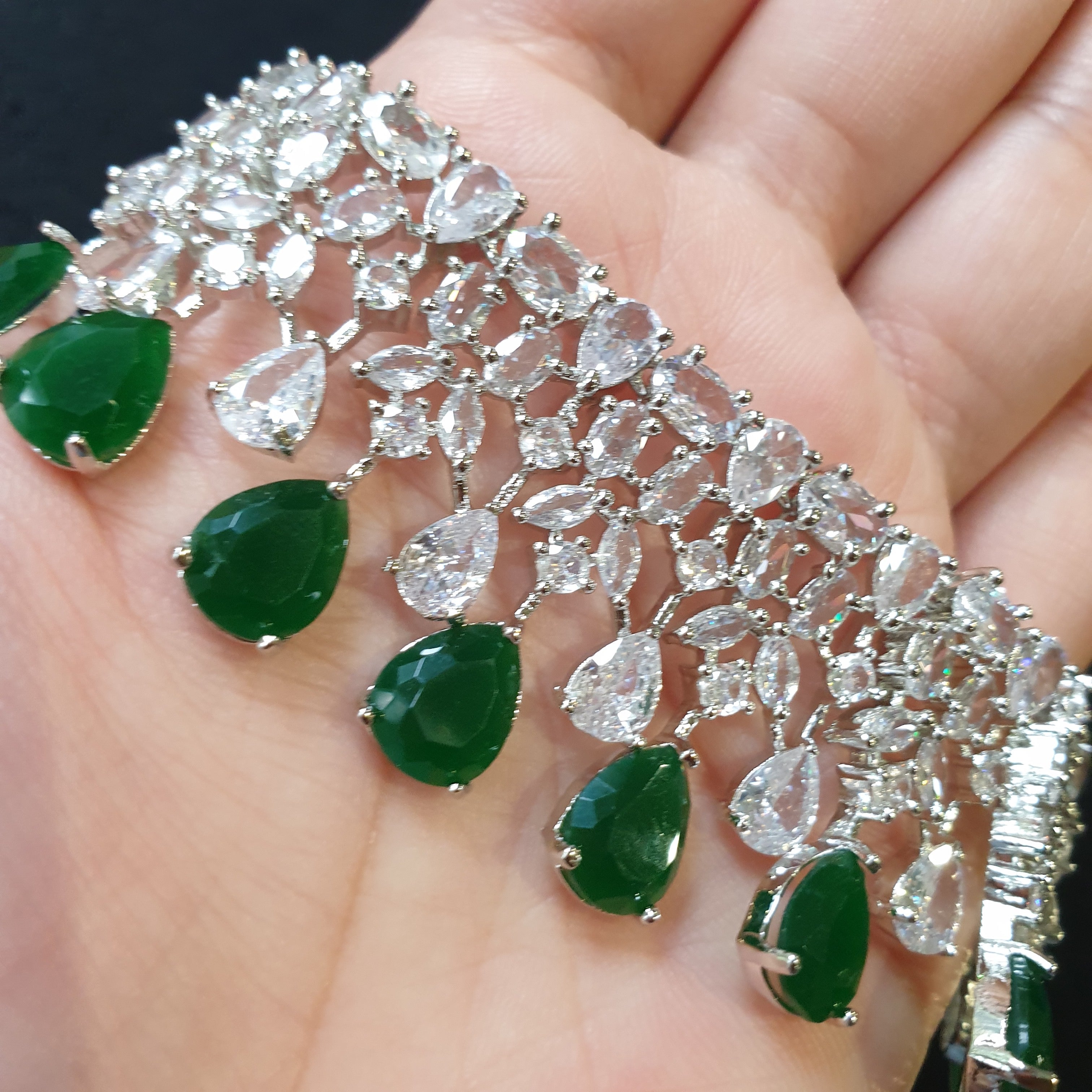 Emerald Green Necklace Set