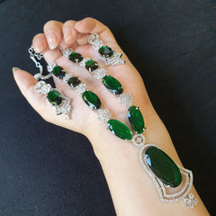 Emerald Green Necklace Set