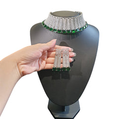 Emerald Green Choker Set