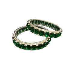 Emerald Green Bangles (Size: 2.4)