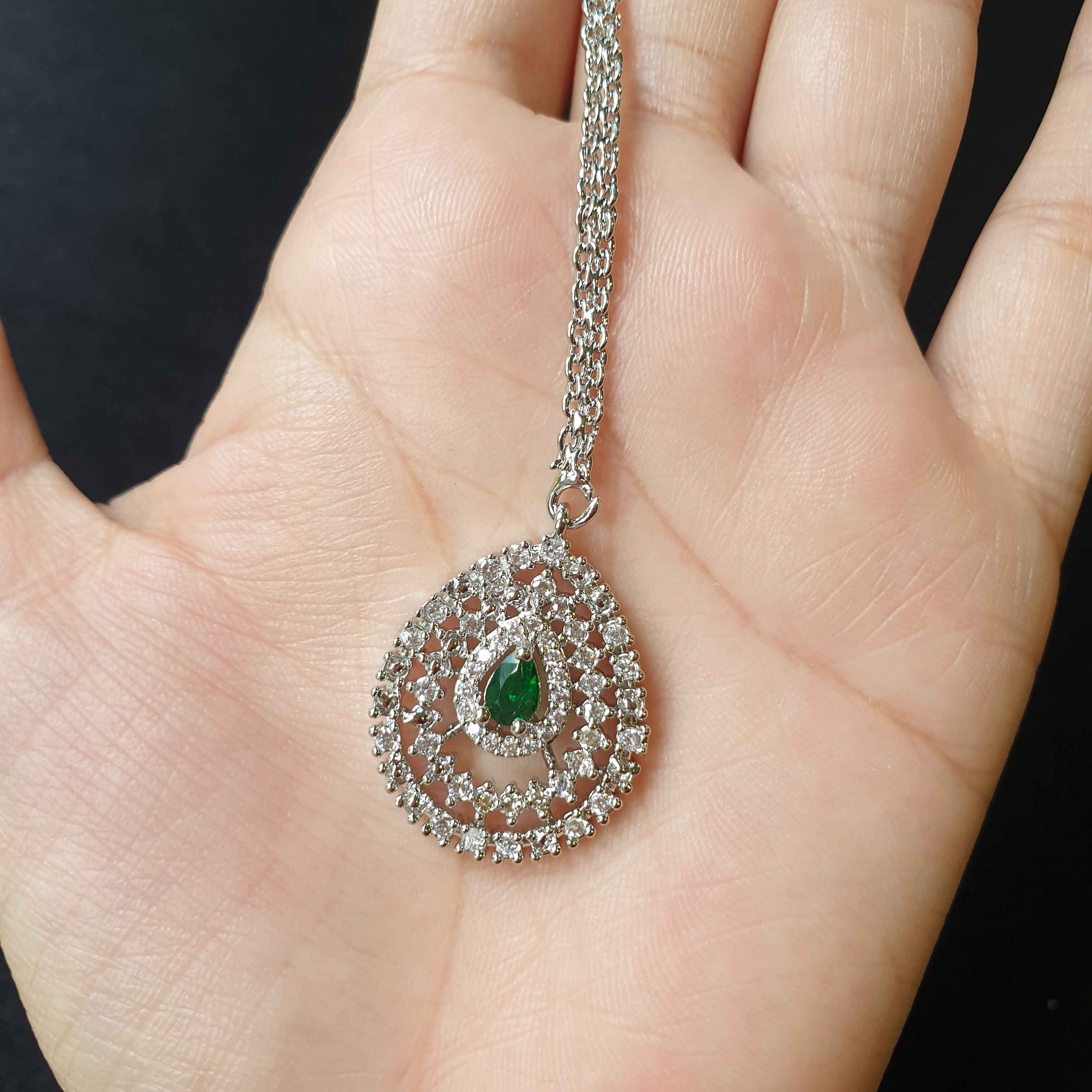 Emerald Green Necklace Set