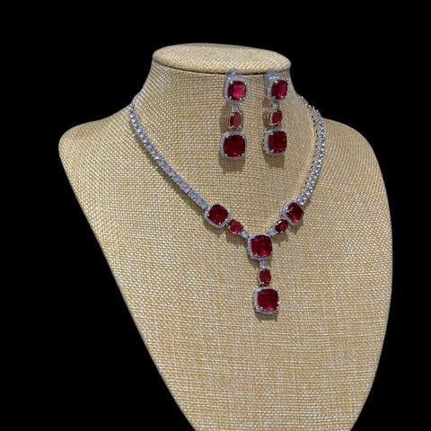 Cubic Zirconia Necklace Set