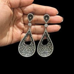 Black Quartz Earrings